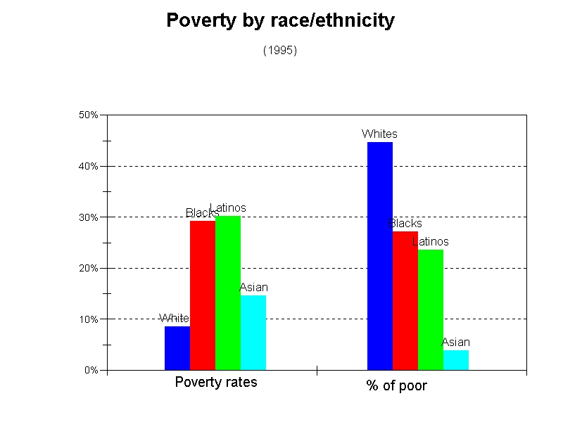 bar graphs of poverty by race/ethnicity